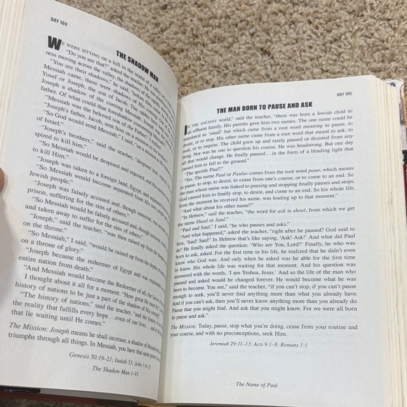 The Book of Mysteries by Jonathan Cahn- Multicolor Hardcover - Daily Devotional - Picture 6 of 7